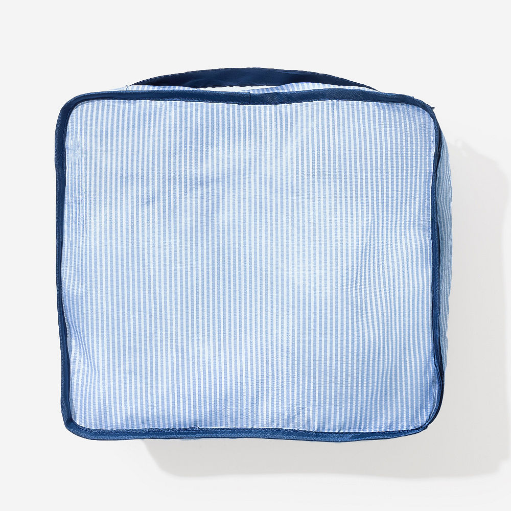 boys navy packing bag set with matching monogrammed weekend bag