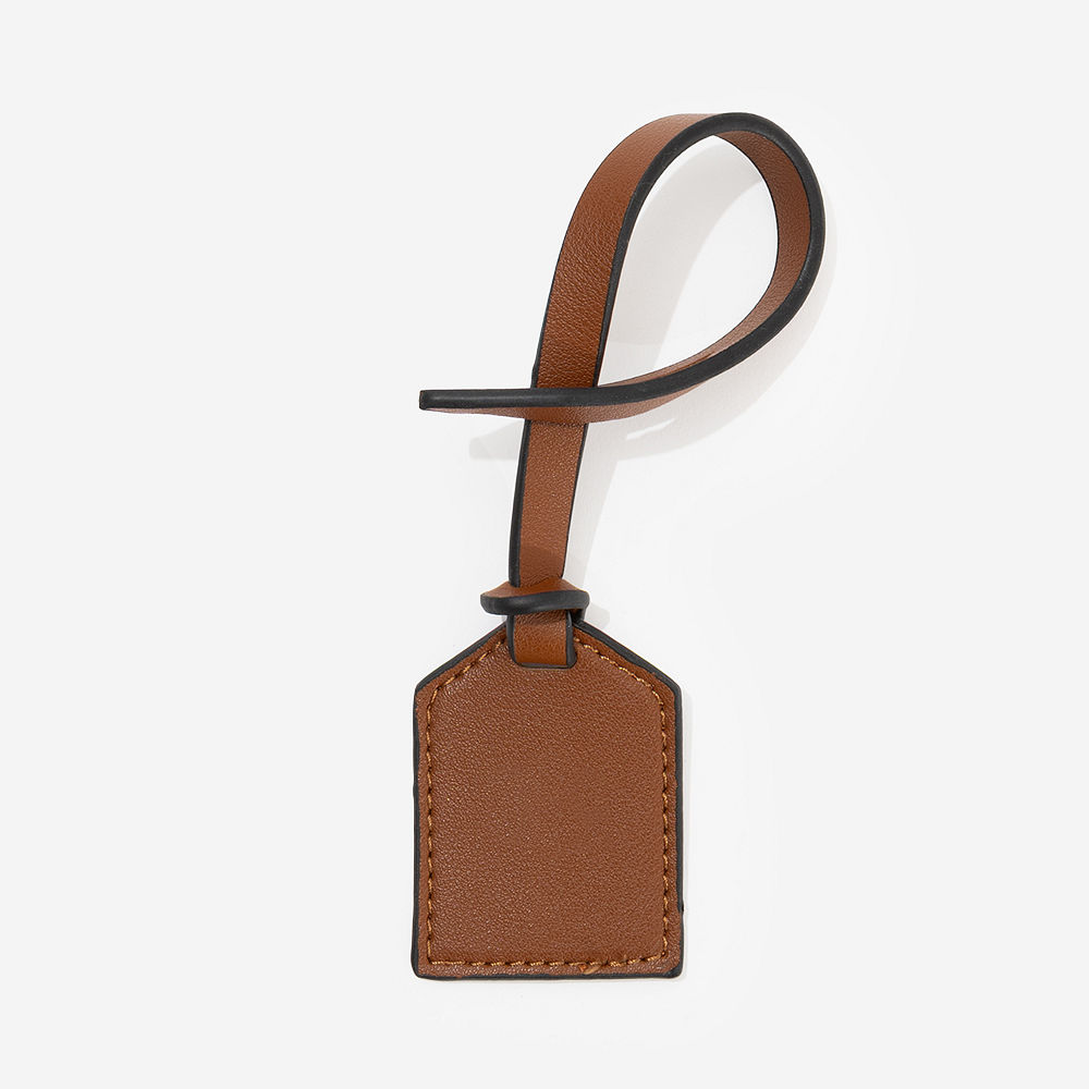 Monogrammed Bag Tag | Dark Brown