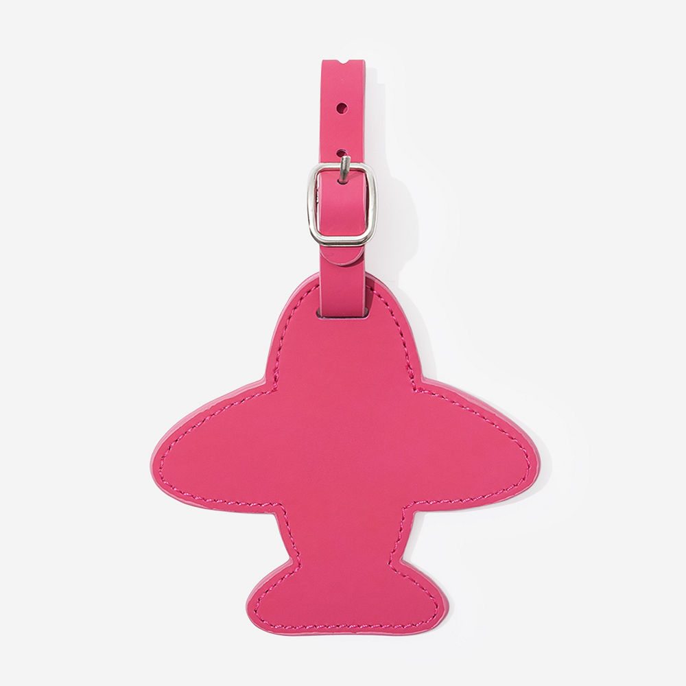 Monogrammed Luggage Tag | Hot Pink