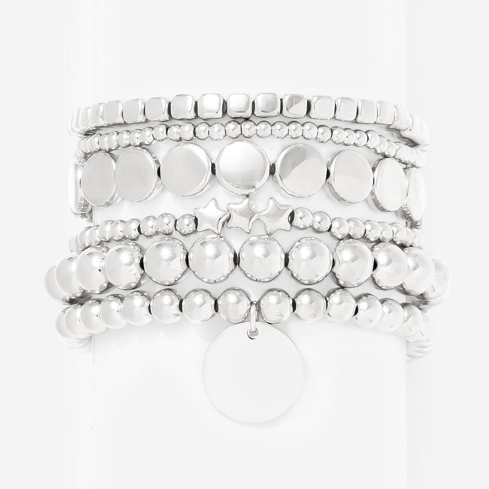 Monogrammed Lightweight Bracelets | Silver