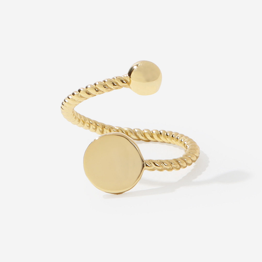 Monogrammed Adjustable Ring