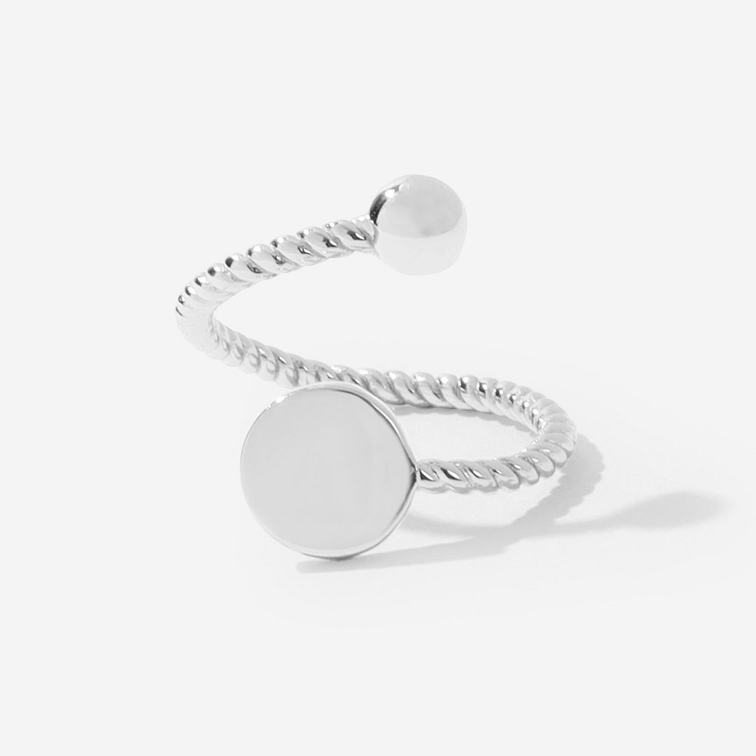 Monogrammed Adjustable Ring