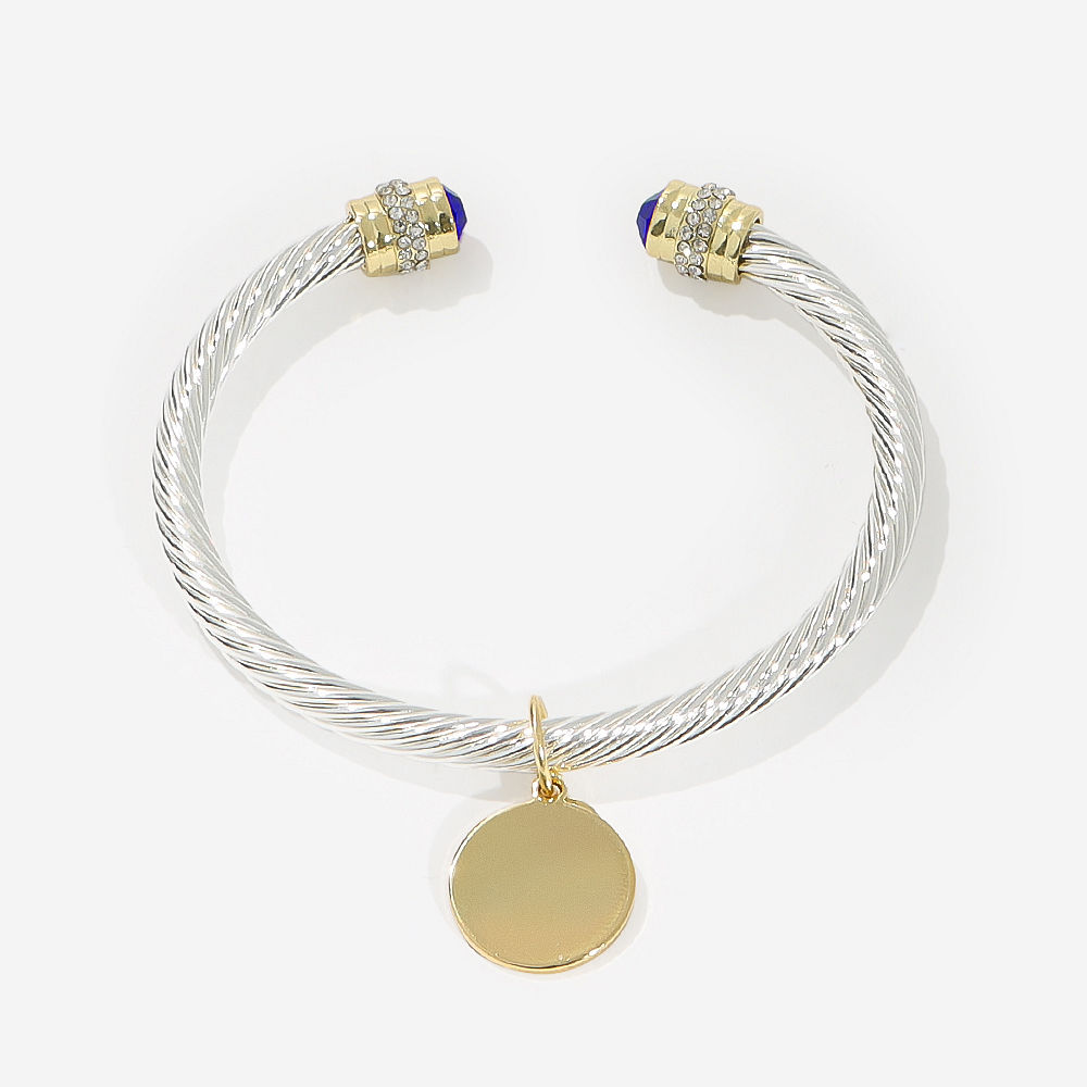 april personalized birthstone cable bracelet