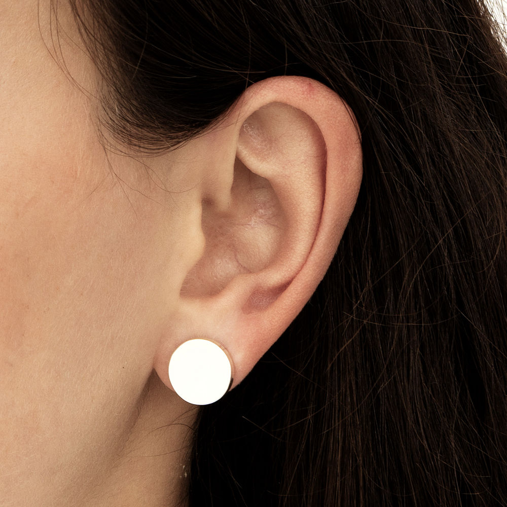 Pumpkin earrings with leaves