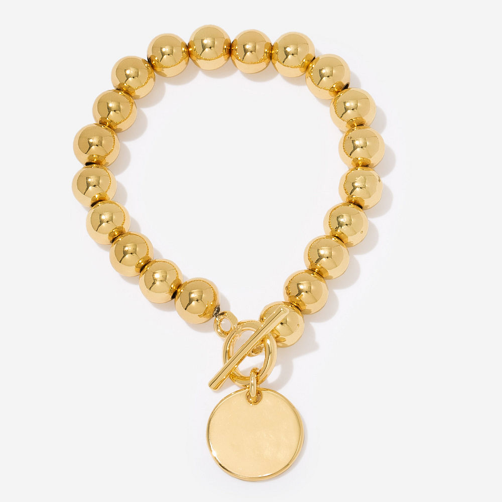 mom and me gold ball bracelets