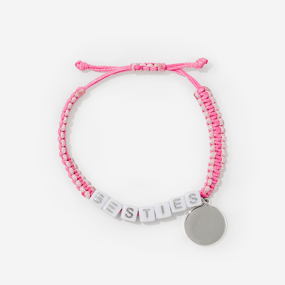 girls friendship bracelet on arm