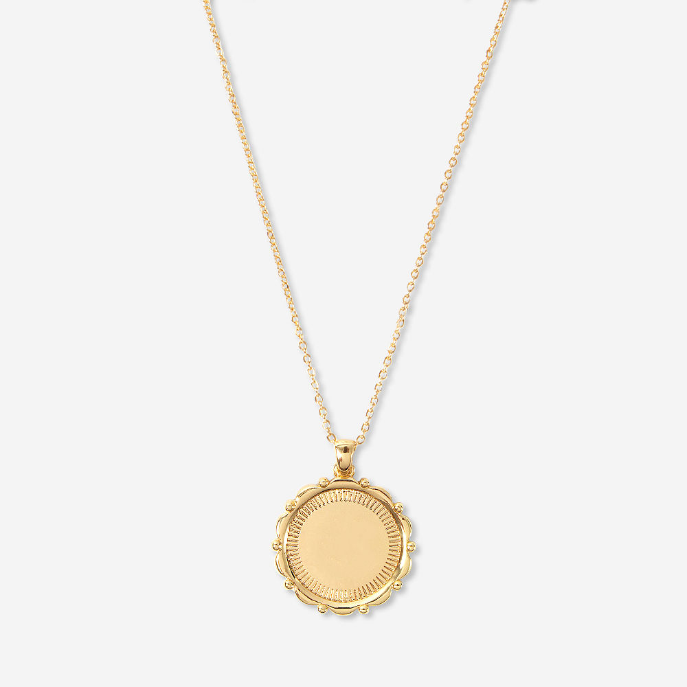 Personalized Medallion Pendant Necklace – Marleylilly
