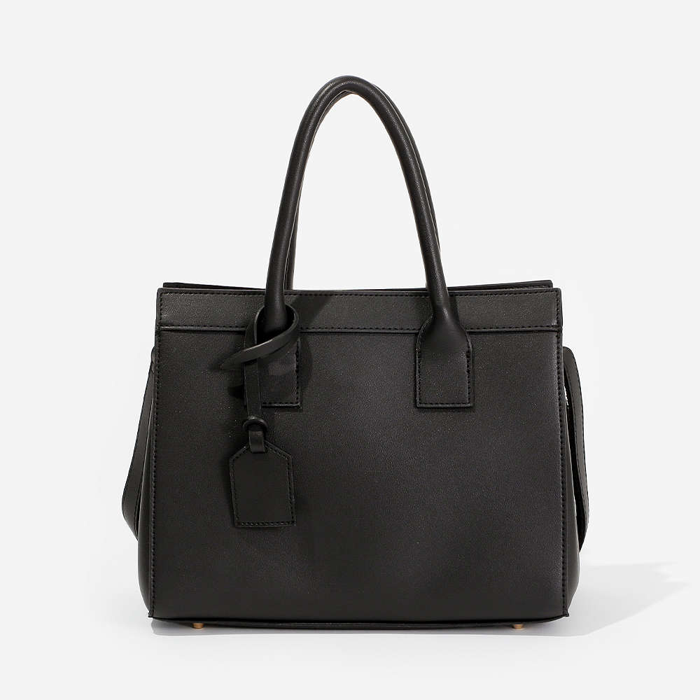 Faux Leather Monogrammed Handbag - Marleylilly