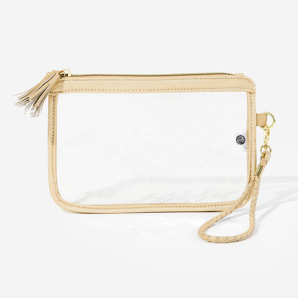 clear stadium wristlet at stadium
