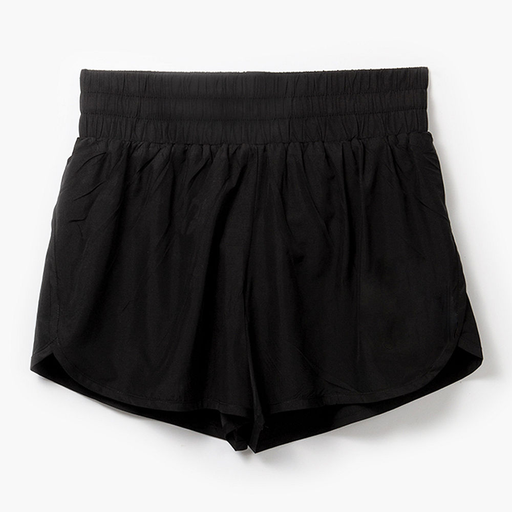 black athletic shorts side shot