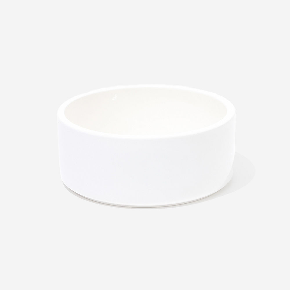 Personalized Ceramic Pet Bowl | White