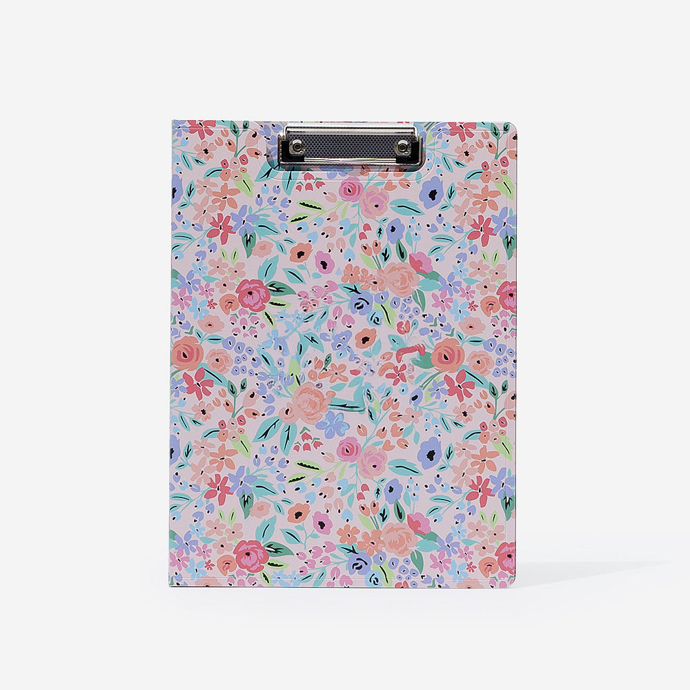 Monogrammed Clipboard | Coral Floral