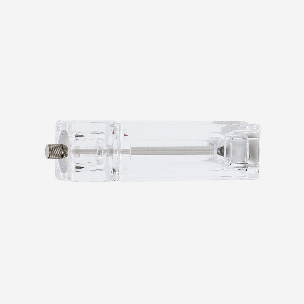 clear dual salt & pepper mill with oil and utensils
