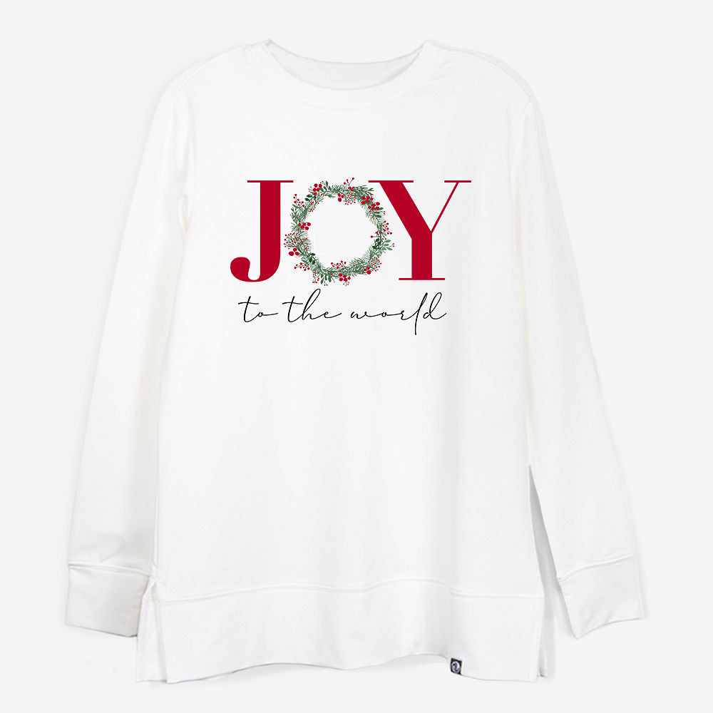 Personalized Christmas Sweatshirt | Joy to the World Design