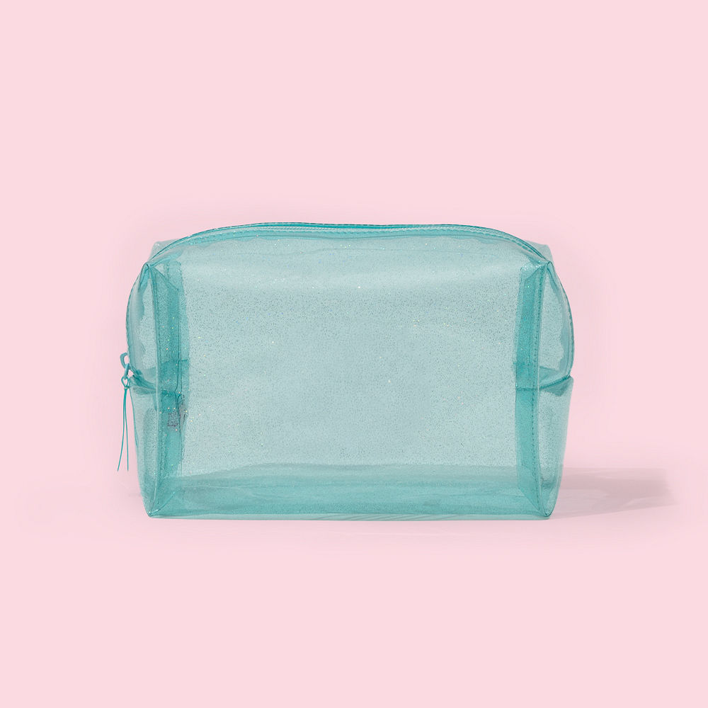 Monogrammed Kids Clear Glitter Bag