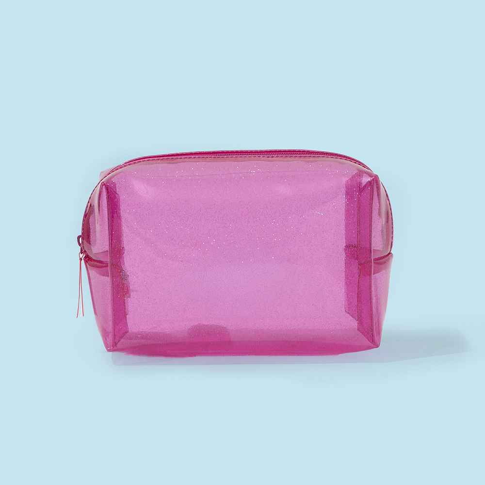 Monogrammed Kids Clear Glitter Bag