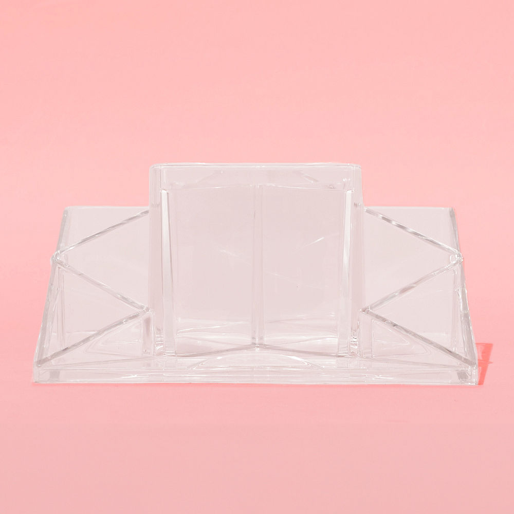 monogrammed makeup organizer with brushes