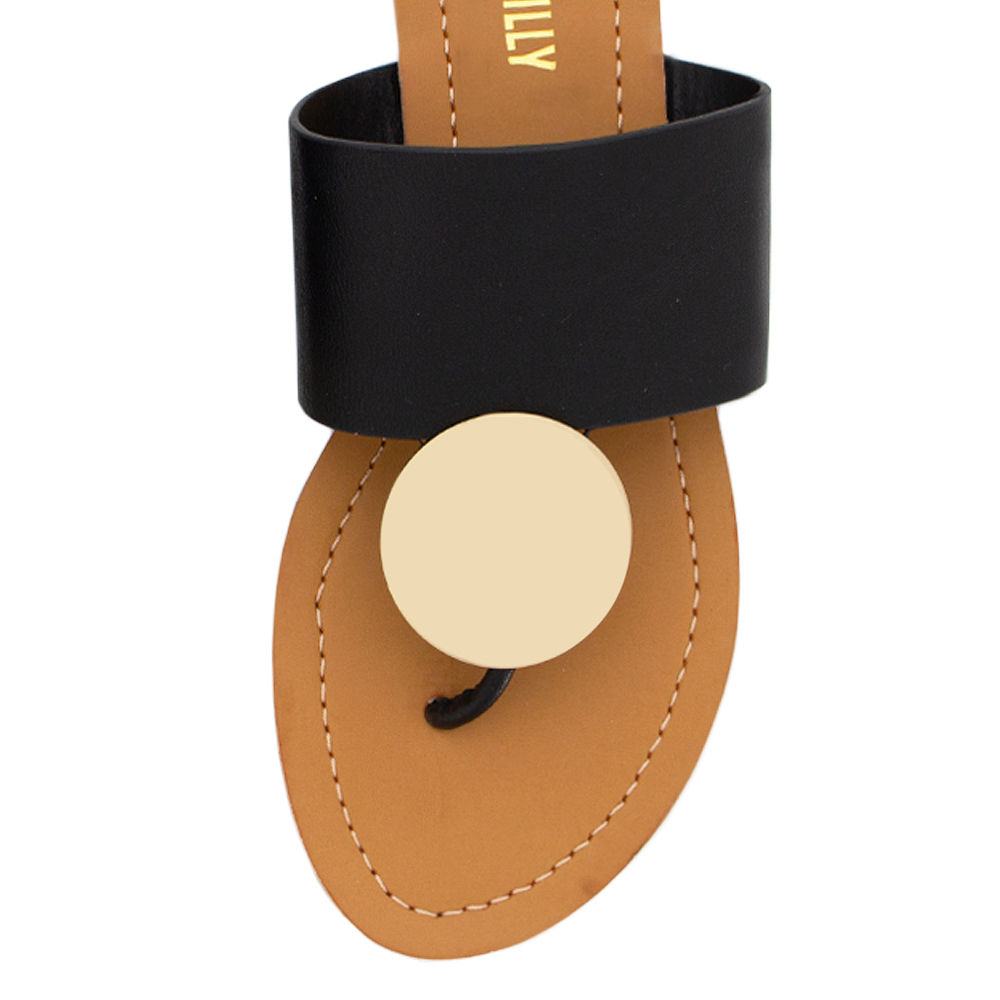 black monogrammed sandals selfie