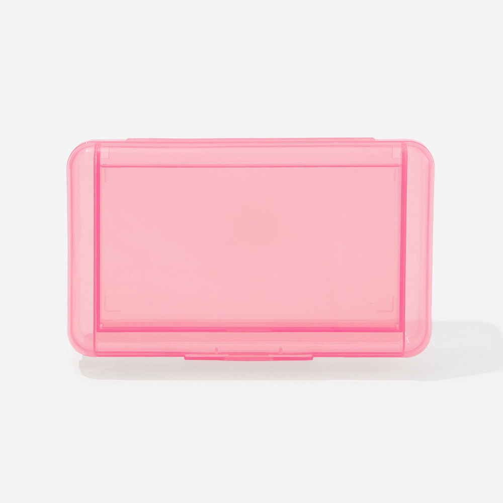 aqua blue monogrammed kids pencil box