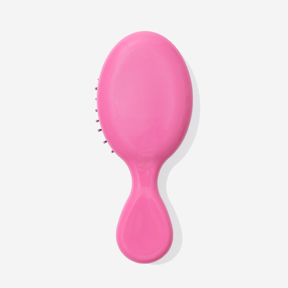 Monogrammed Purse Hairbrush | Hot Pink