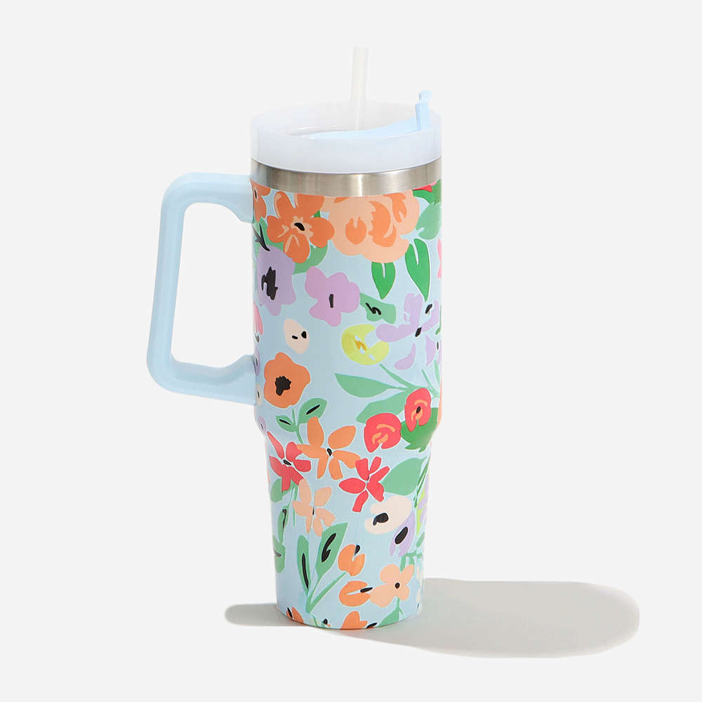 Personalized Insulated Tumbler with Handle | Marleylily