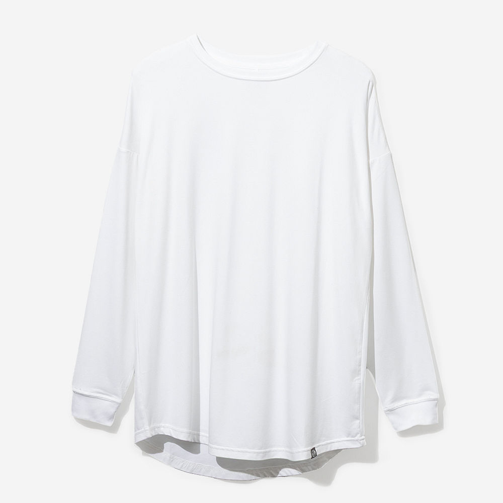 long sleeve shirt with large camo monogram