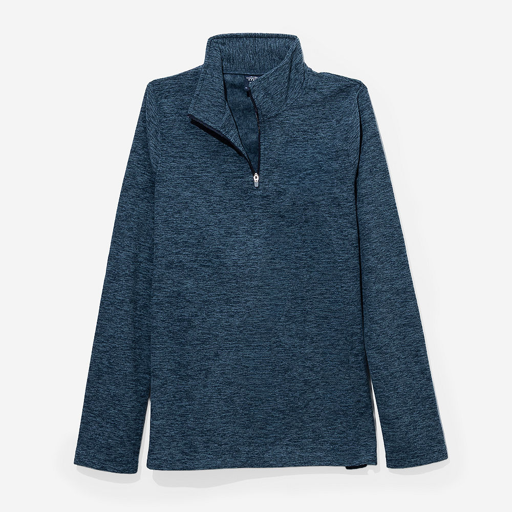Monogrammed Women's Freeport Microfleece Pullover | Heathered Navy