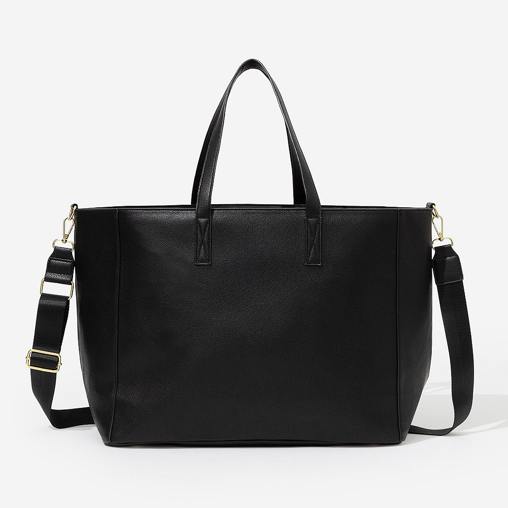 tan 2024 carry on travel tote split image