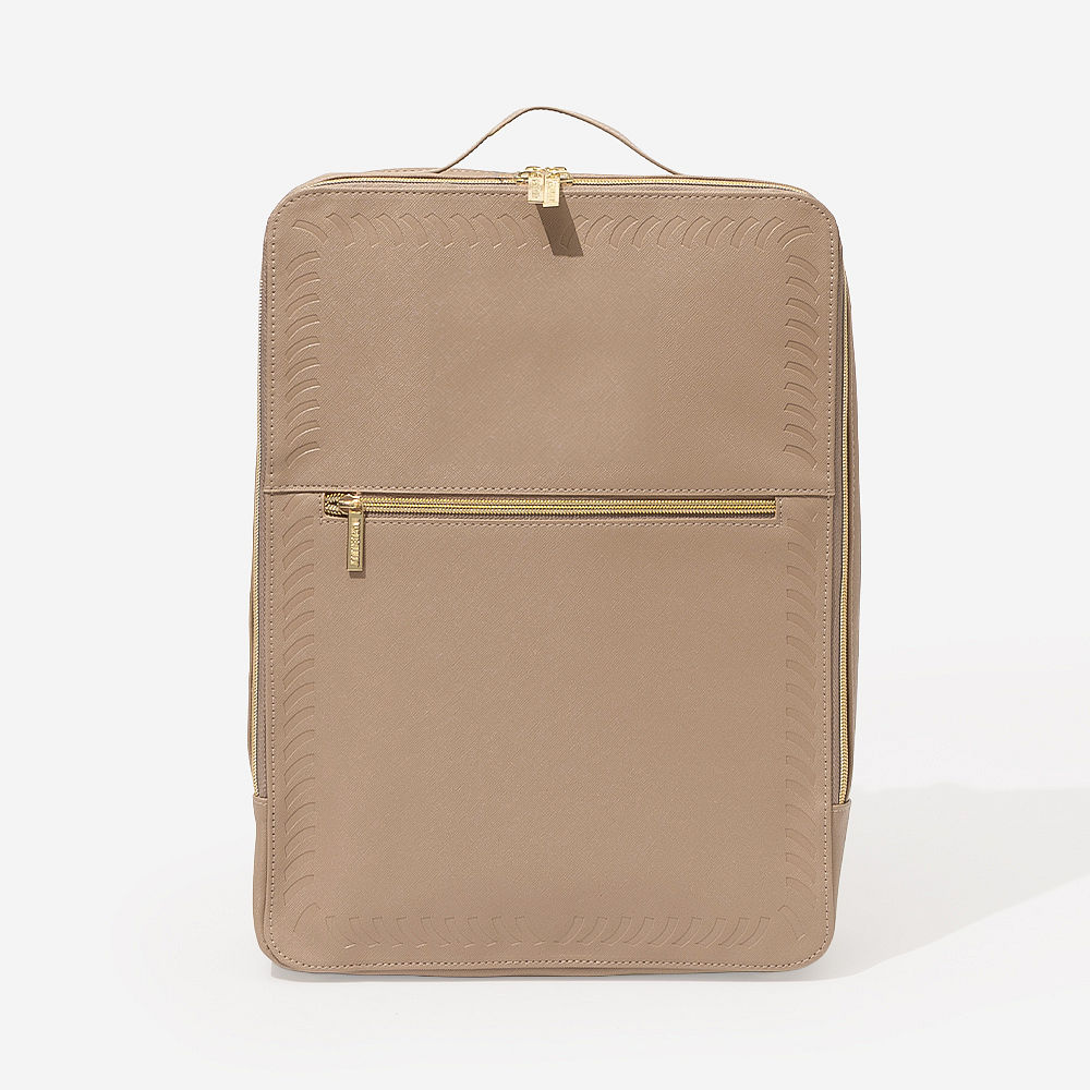 travel laptop backpack detail shot