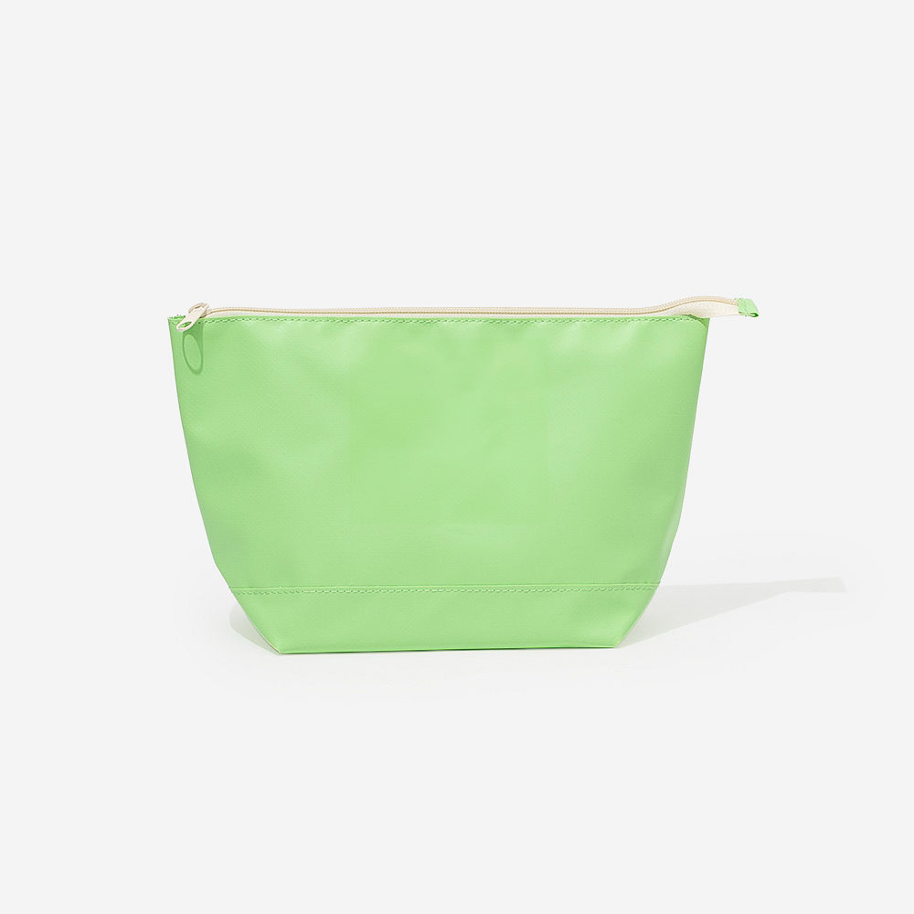 Monogrammed Splash Proof Zip Pouch | Lime