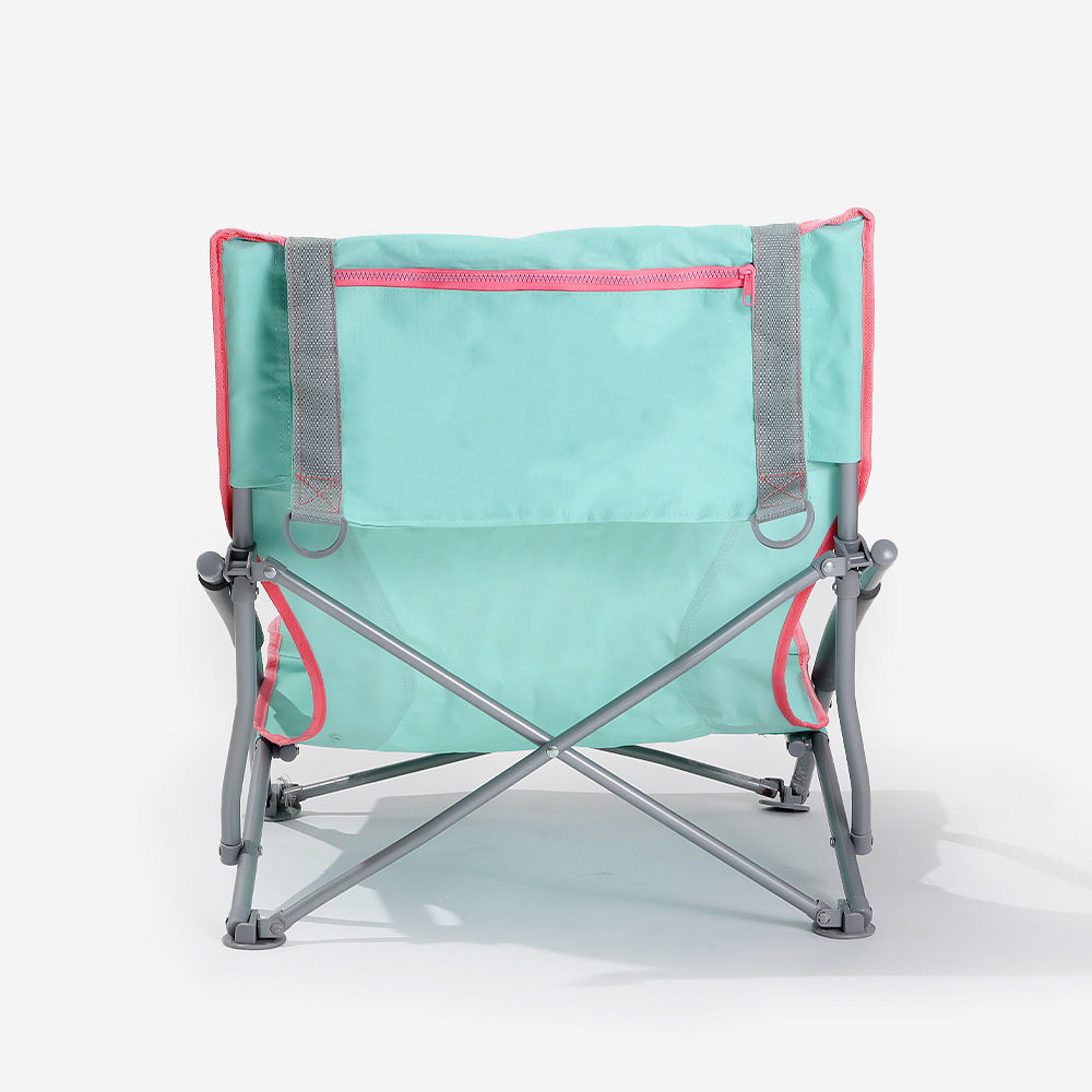 zipper pocket on back of monogrammed beach chair