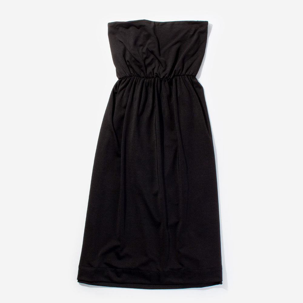 black monogrammed beach cover up with fedora