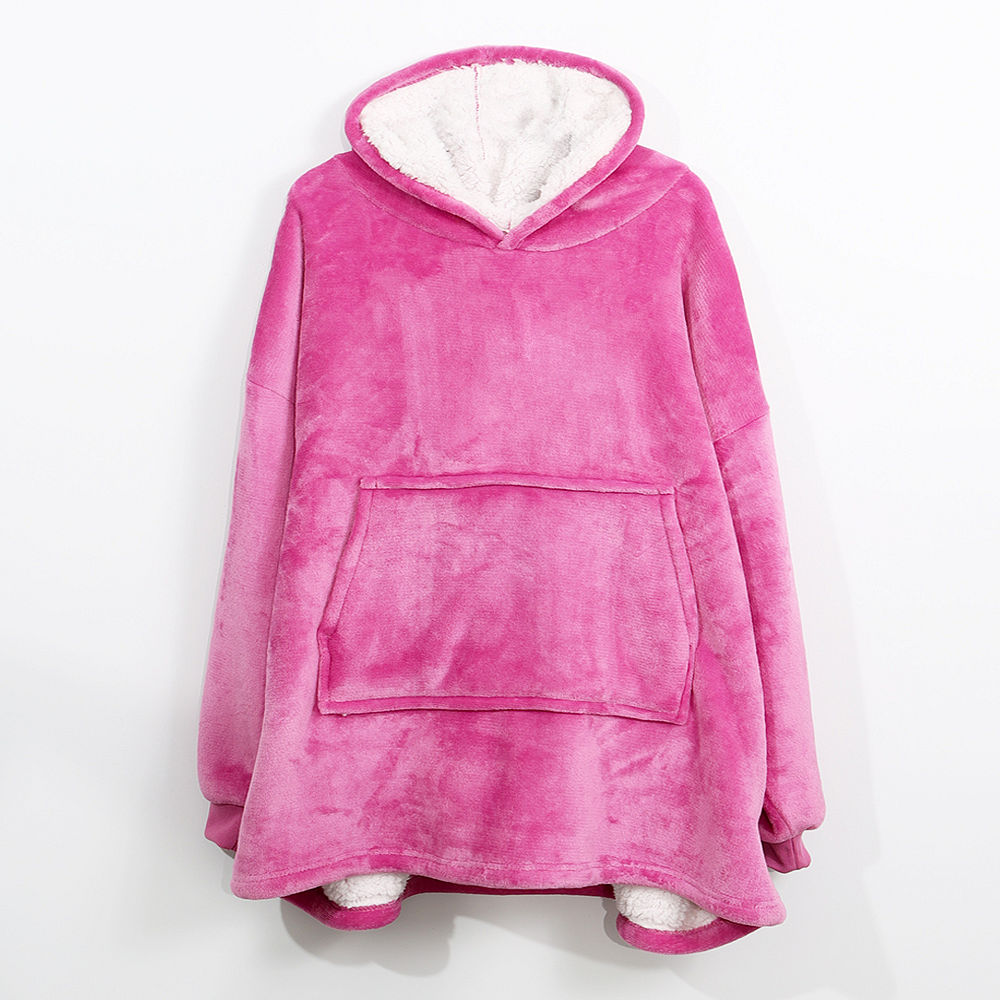 charcoal blanket hoodie with hood