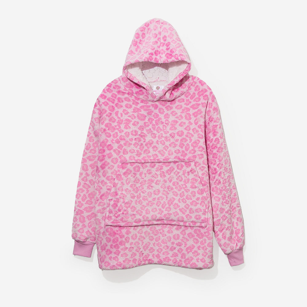 charcoal blanket hoodie with hood