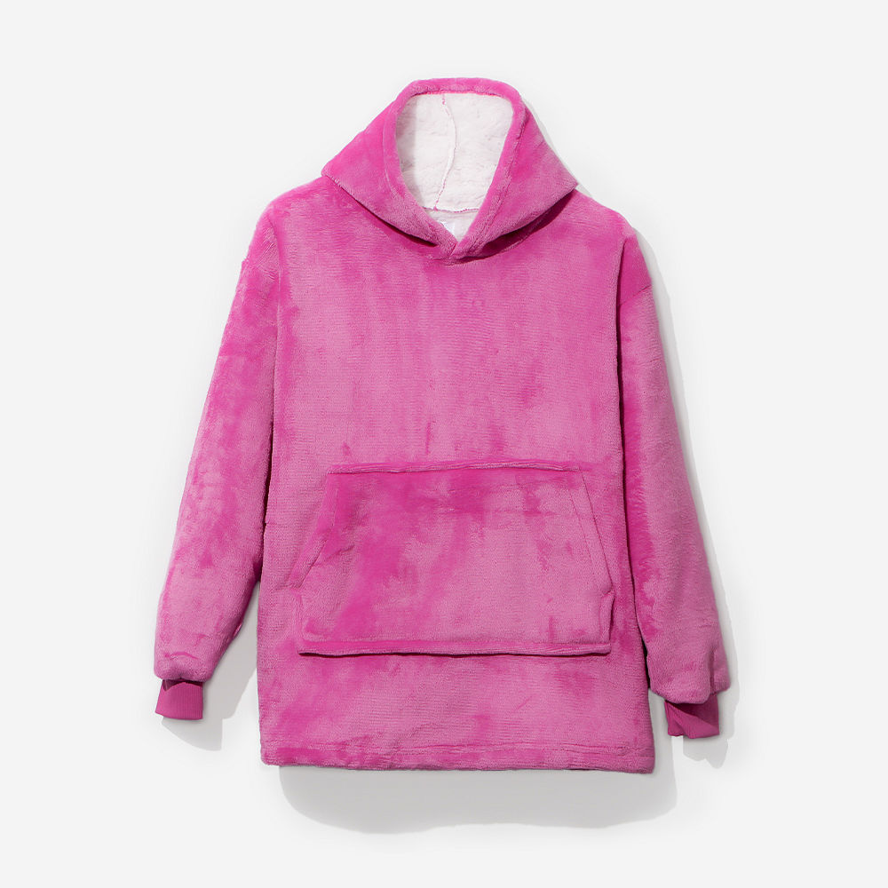 mom and me charcoal blanket hoodies