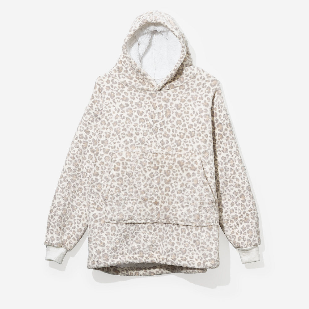 mom and me charcoal blanket hoodies