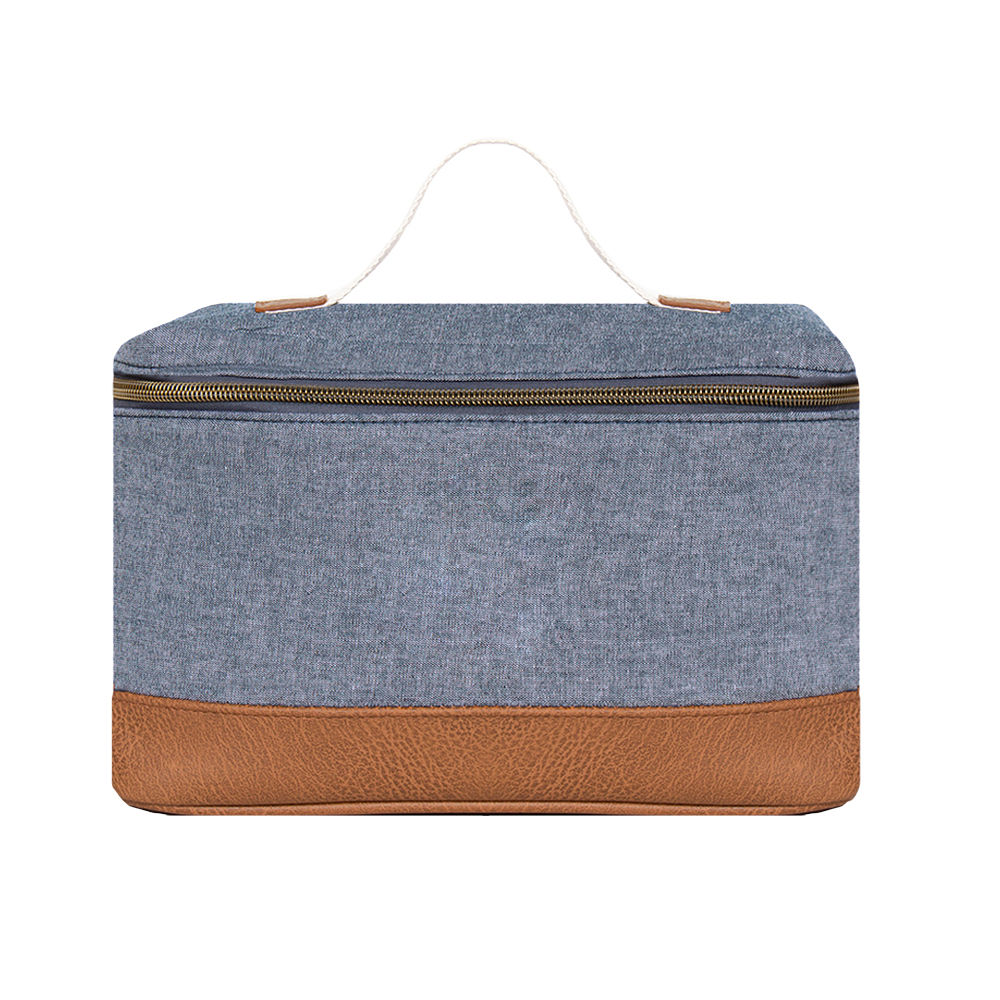 Inside of Chambray Train Case