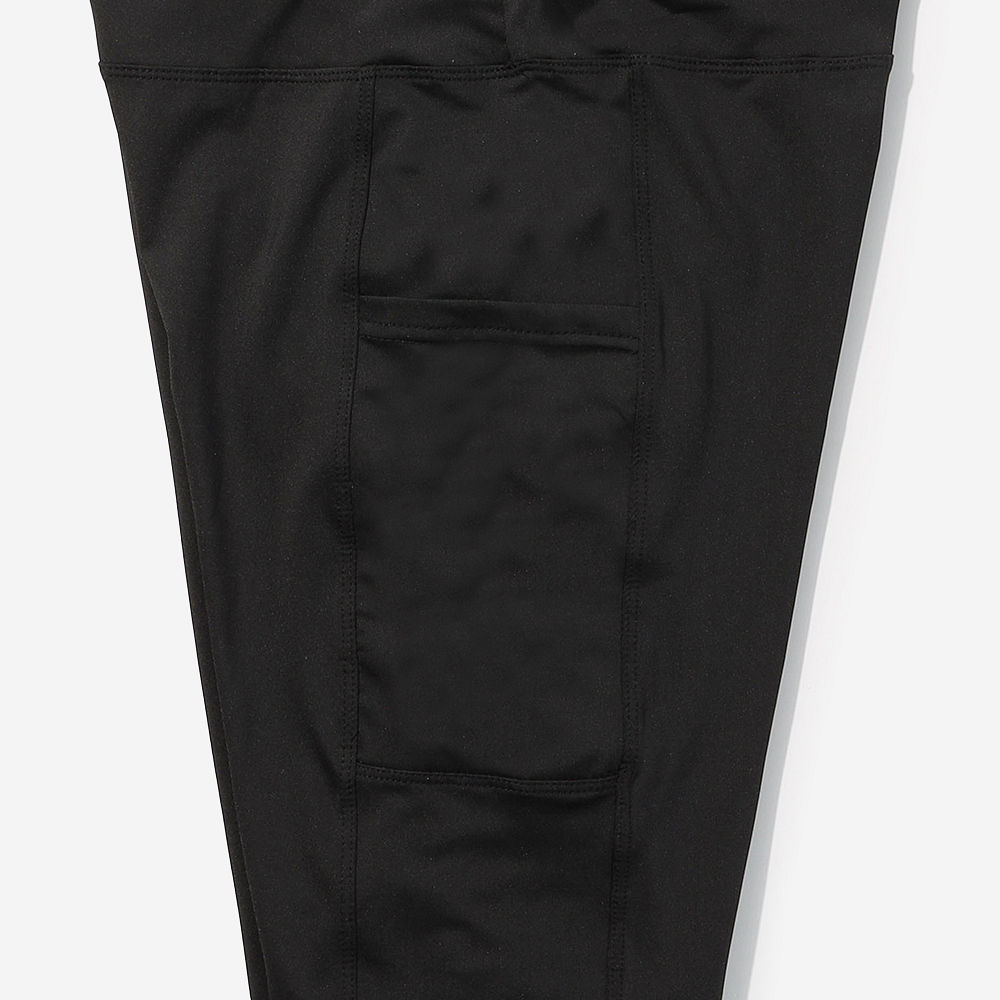 set of 3 leggings in black flare and hot pink