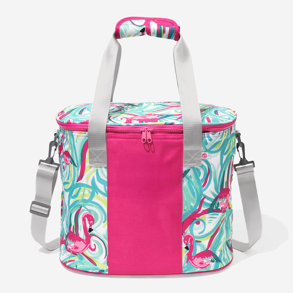 classic cheetah personalized cooler by pool