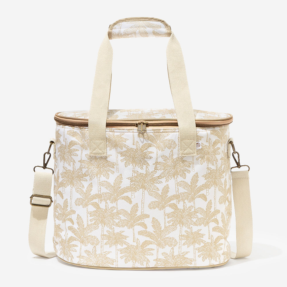 monogrammed cooler and beach towel in wild blooms