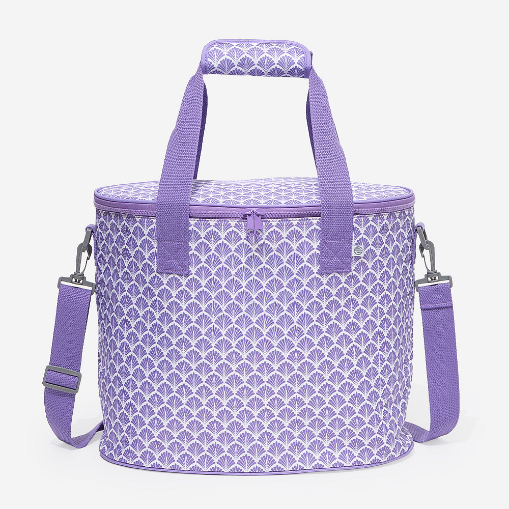 watercolor cheetah personalized cooler at pool