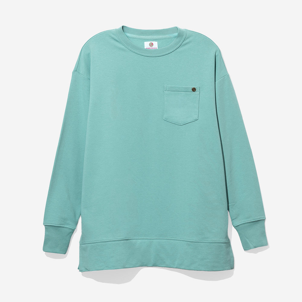 Monogrammed Crewneck Sweatshirt | Mist