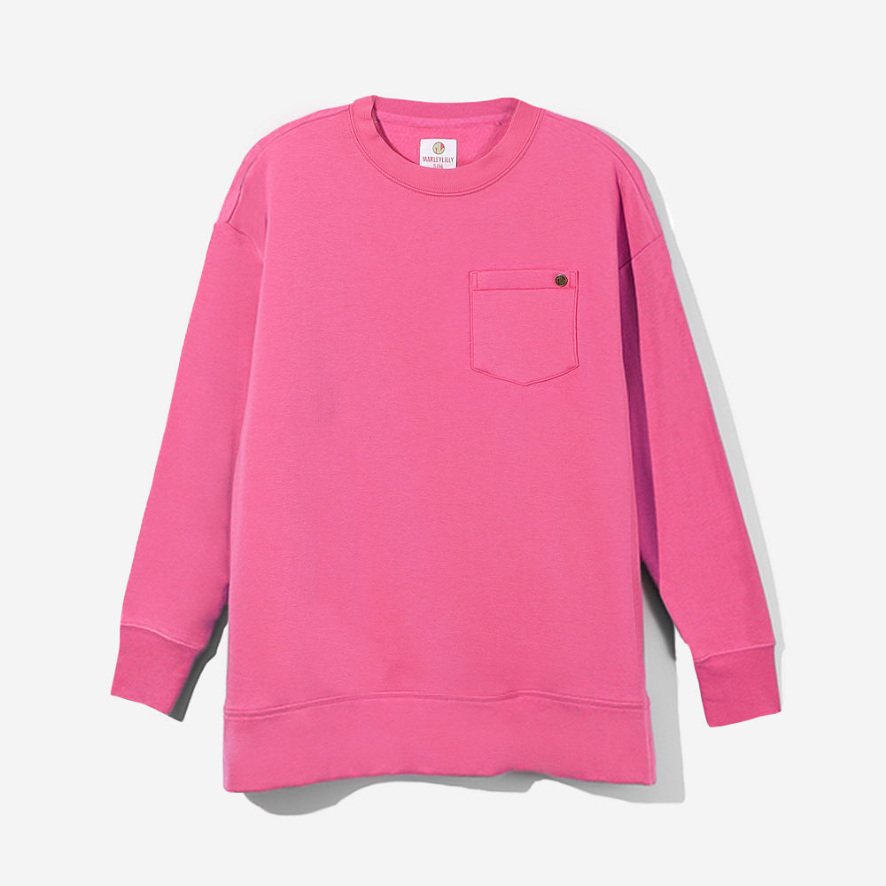 heathered grey monogrammed crewneck sweatshirt with leggings