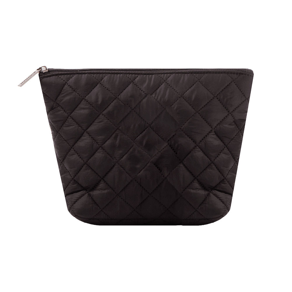 hickory diamond quilted cosmetic case with matching weekender