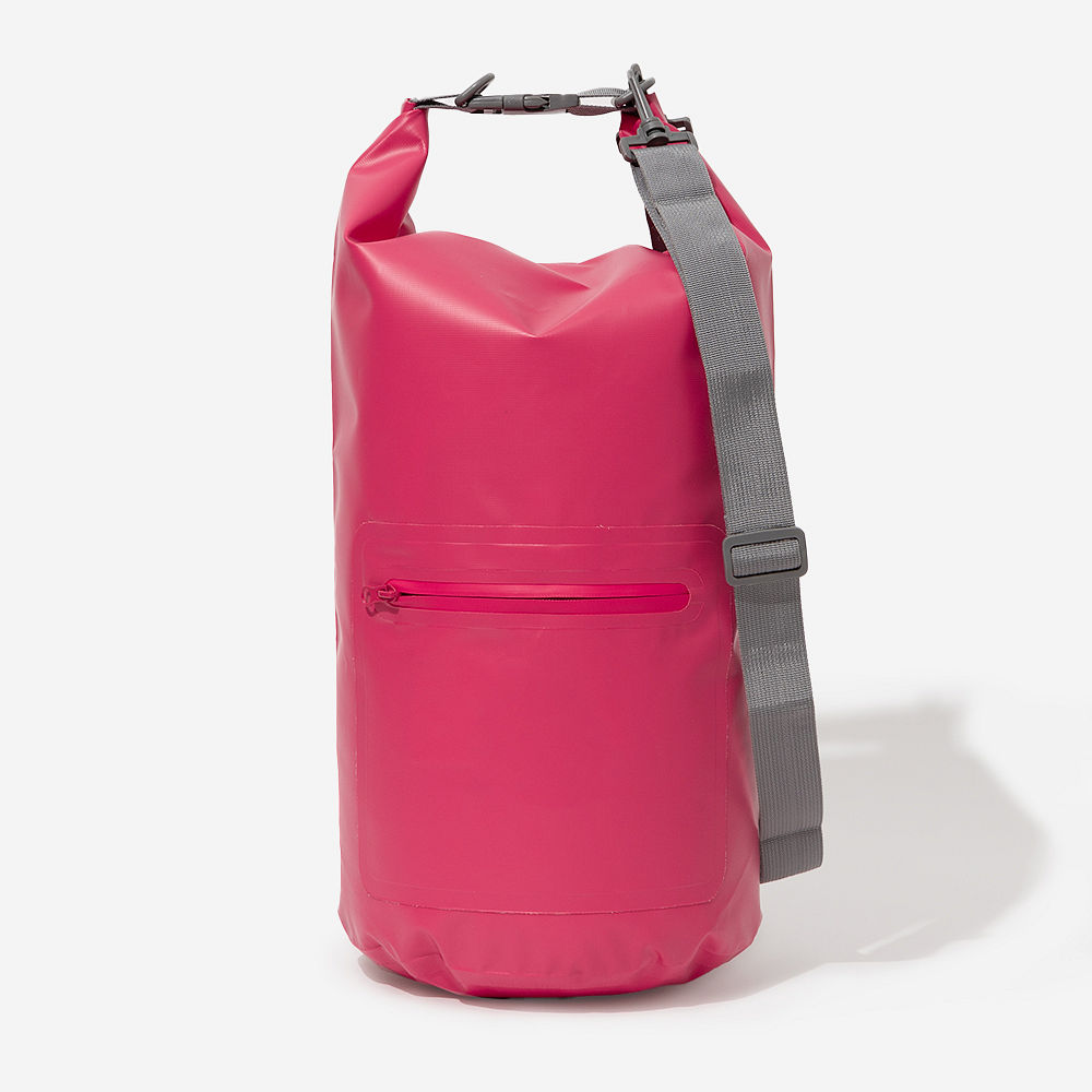 watercolor cheetah dry bag flatlay