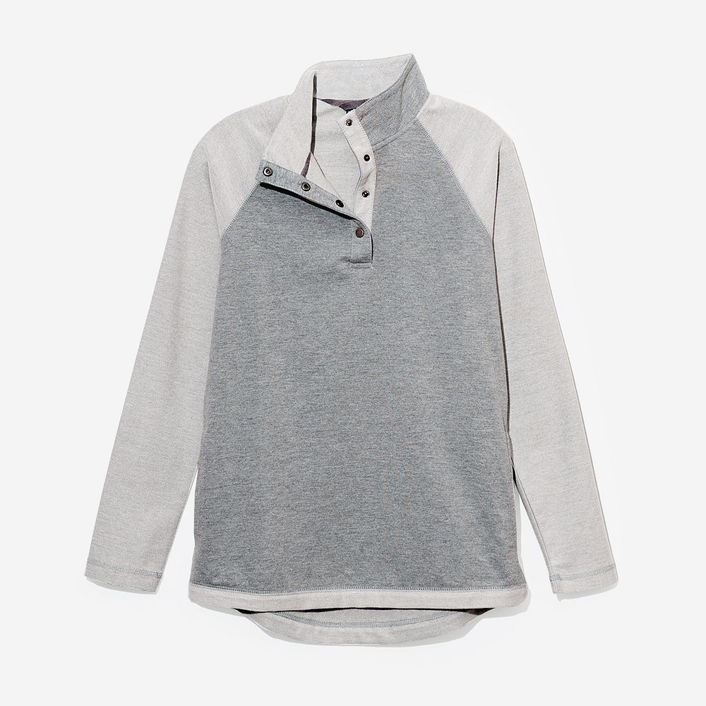 Monogrammed Essential Pullover | Heathered Gray