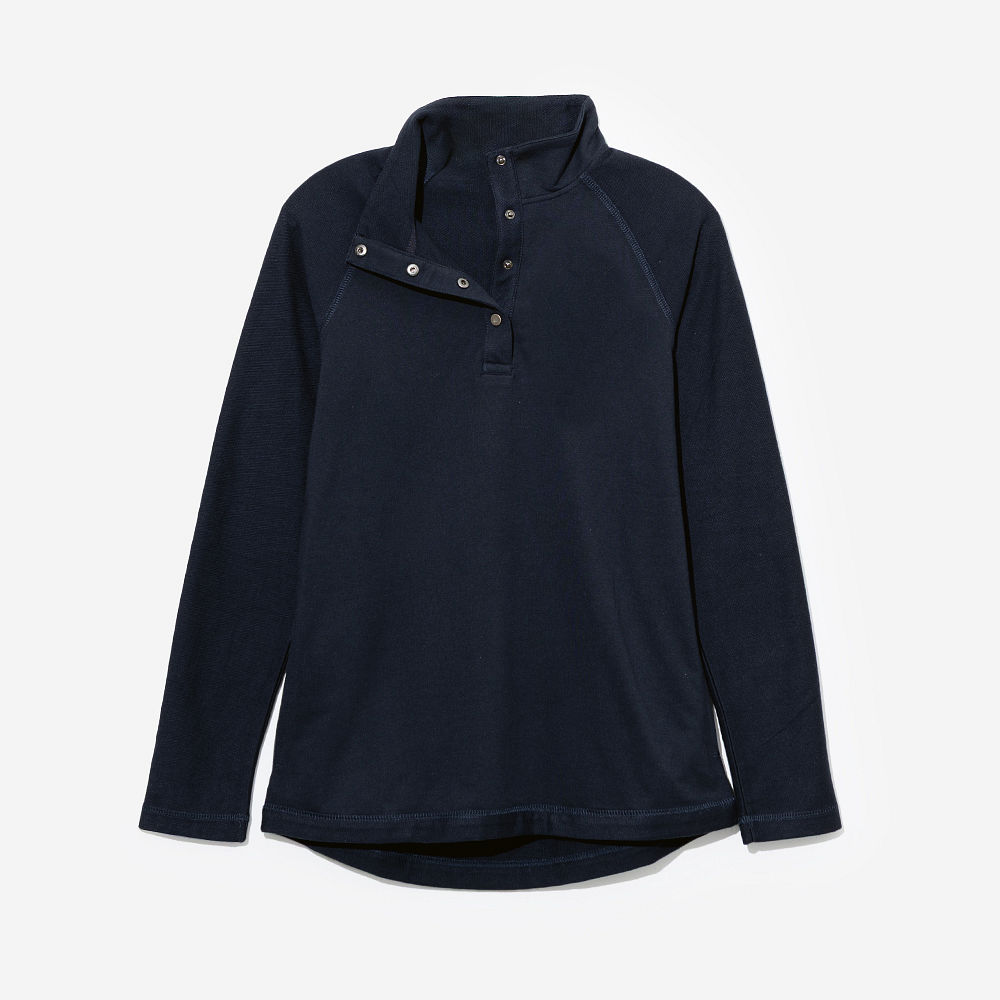 Monogrammed Essential Pullover | Navy