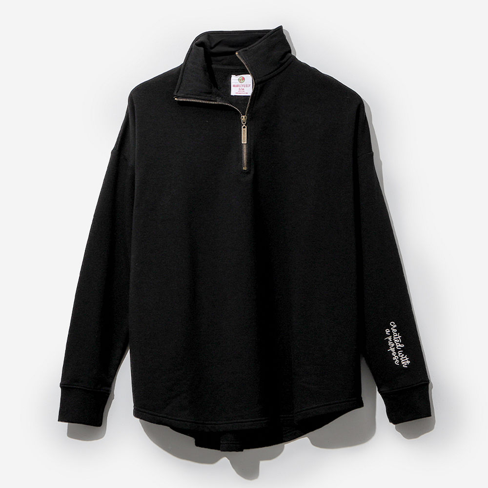 orchid bermuda ikat and black personalized faith pullovers