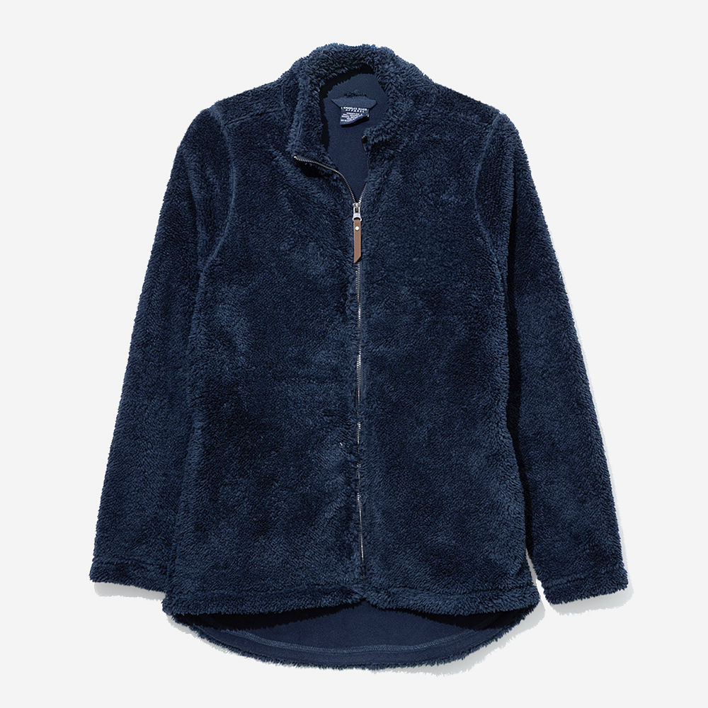 Monogrammed Fleece Full Zip Jacket | Navy