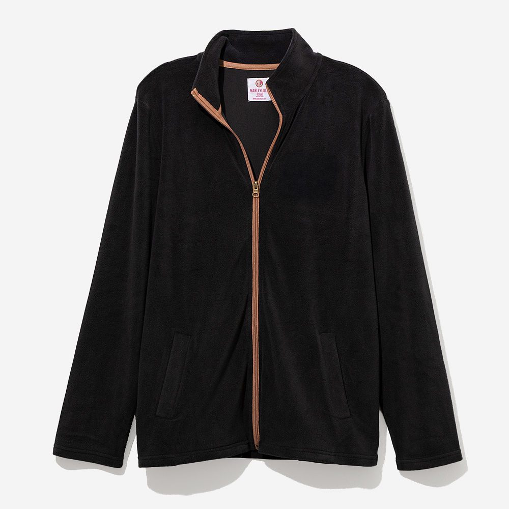 Monogrammed Fleece Jacket | Black
